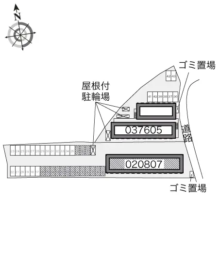 ★手数料０円★大津市今堅田　月極駐車場（LP）